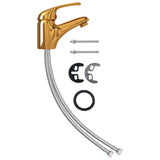 Vidaxl Mixing Tap 13x10 cm guldfarvet