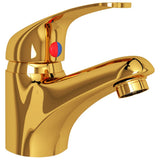 Vidaxl Mixing Tap 13x10 cm guldfarvet