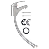 Vidaxl Mixer Tap 13x10 cm sølvfarvet