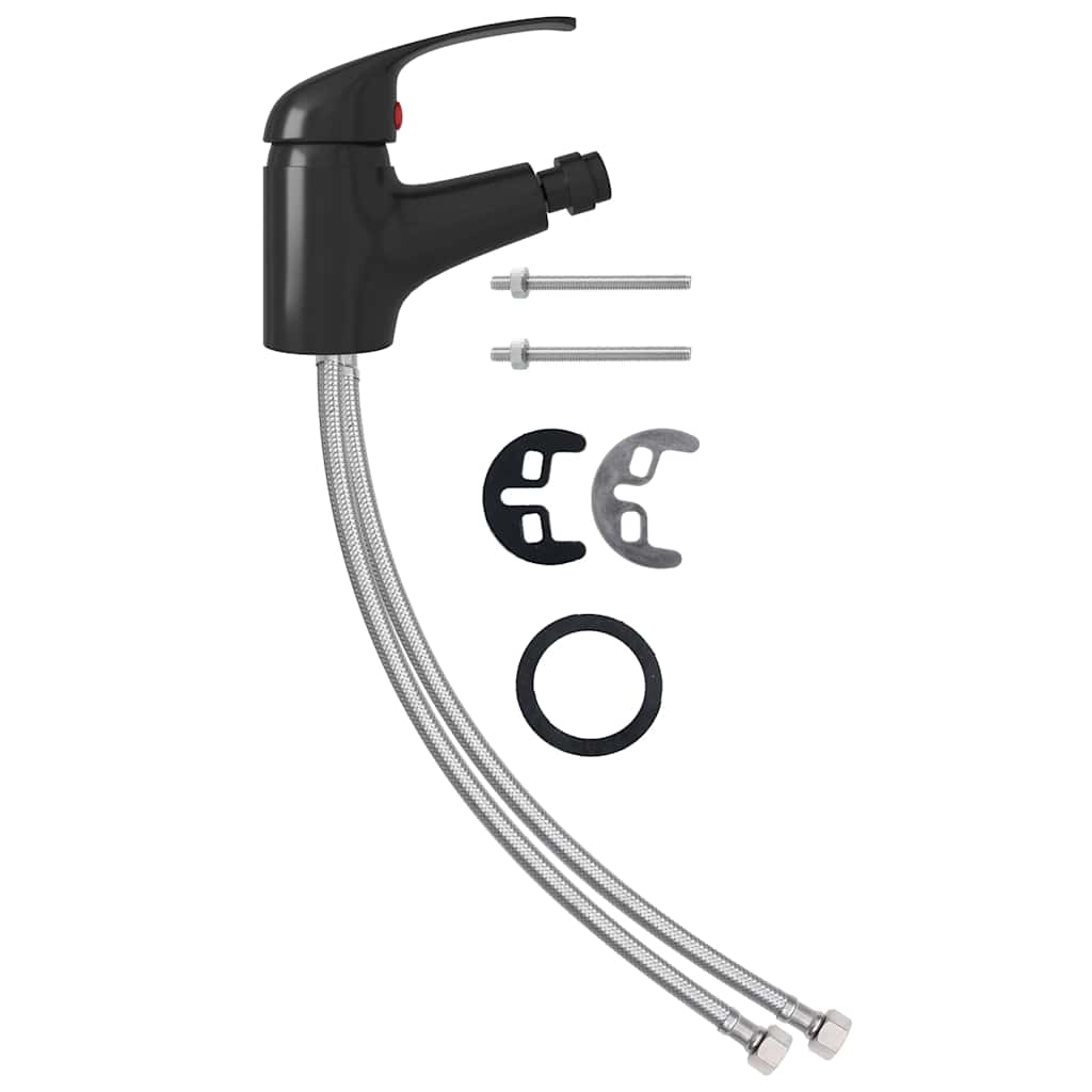 Vidaxl Bidet Valve 13x12 cm sort