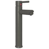 Vidaxl badkamermengkraan 12x30 cm grijs