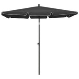 Vidaxl -parasol med pol 210x140 cm antracit -farvet