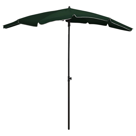 Vidaxl -parasol med pol 200x130 cm grøn