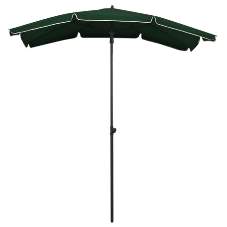 Vidaxl -parasol med pol 200x130 cm grøn