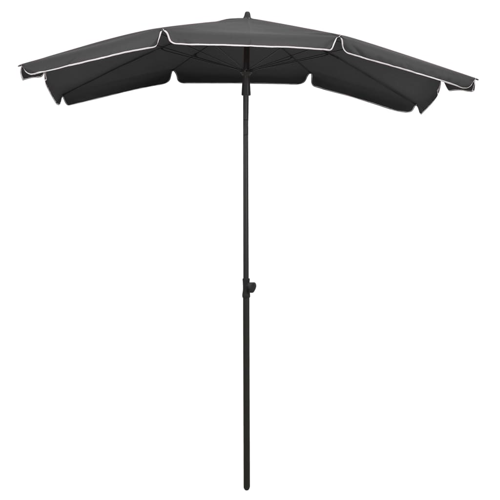 Vidaxl -parasol med pol 200x130 cm antracit -farvet
