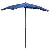Vidaxl -parasol med pol 200x130 cm azurblå