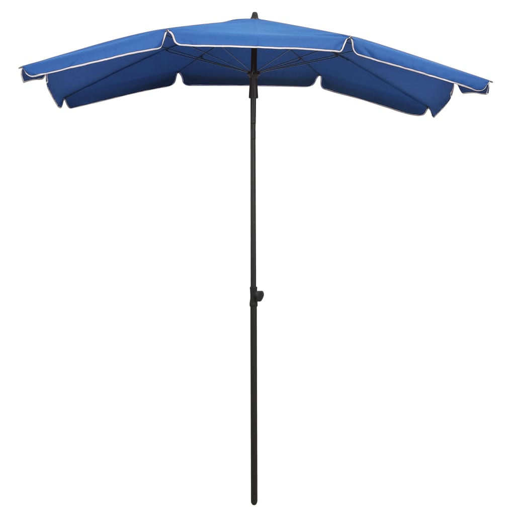 Vidaxl -parasol med pol 200x130 cm azurblå