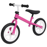 Vidaxl Balance Bike med 9,5 tommer hjul lyserød