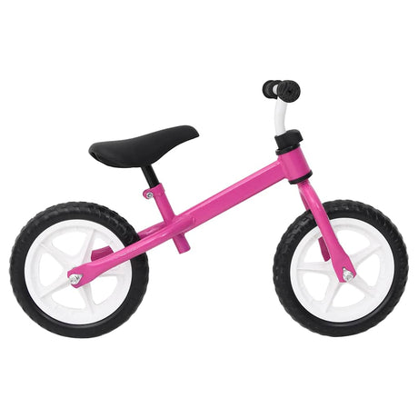 Vidaxl Balance Bike med 9,5 tommer hjul lyserød