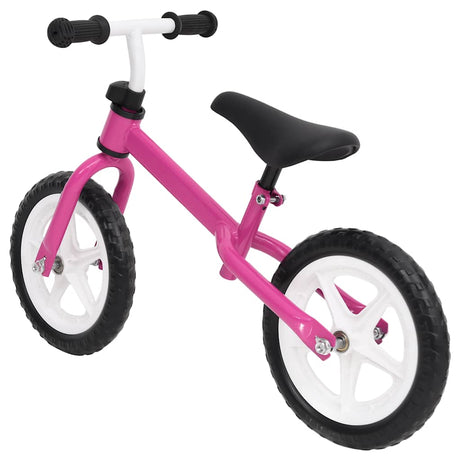 Vidaxl Balance Bike med 9,5 tommer hjul lyserød