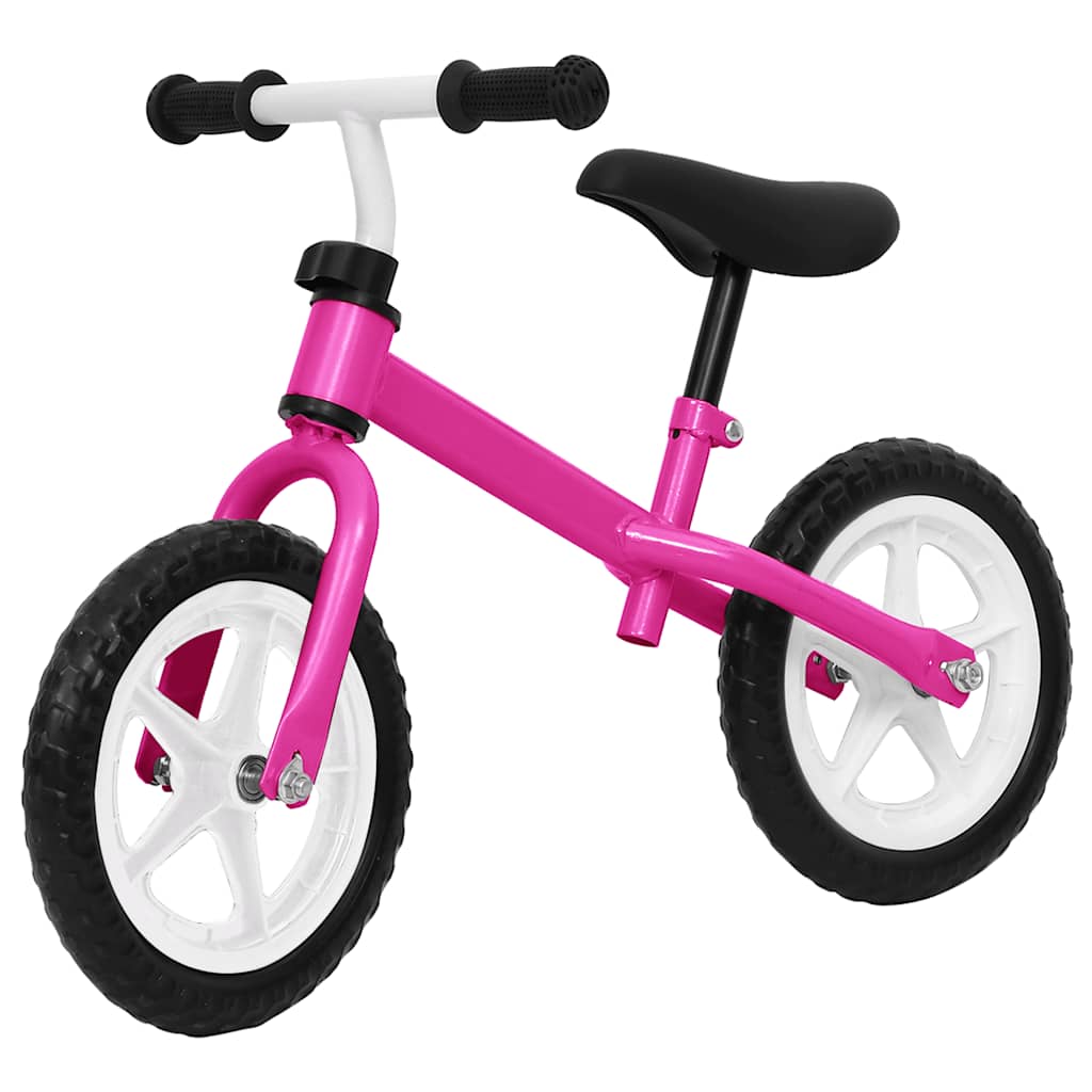 Vidaxl Balance Bike med 11 -tommer hjul lyserød