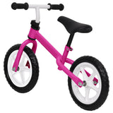 Vidaxl Balance Bike med 11 -tommer hjul lyserød