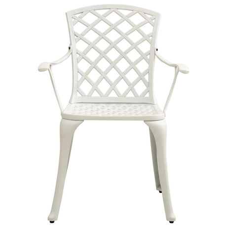 Vidaxl tuinstoelen 2 st gietaluminium wit
