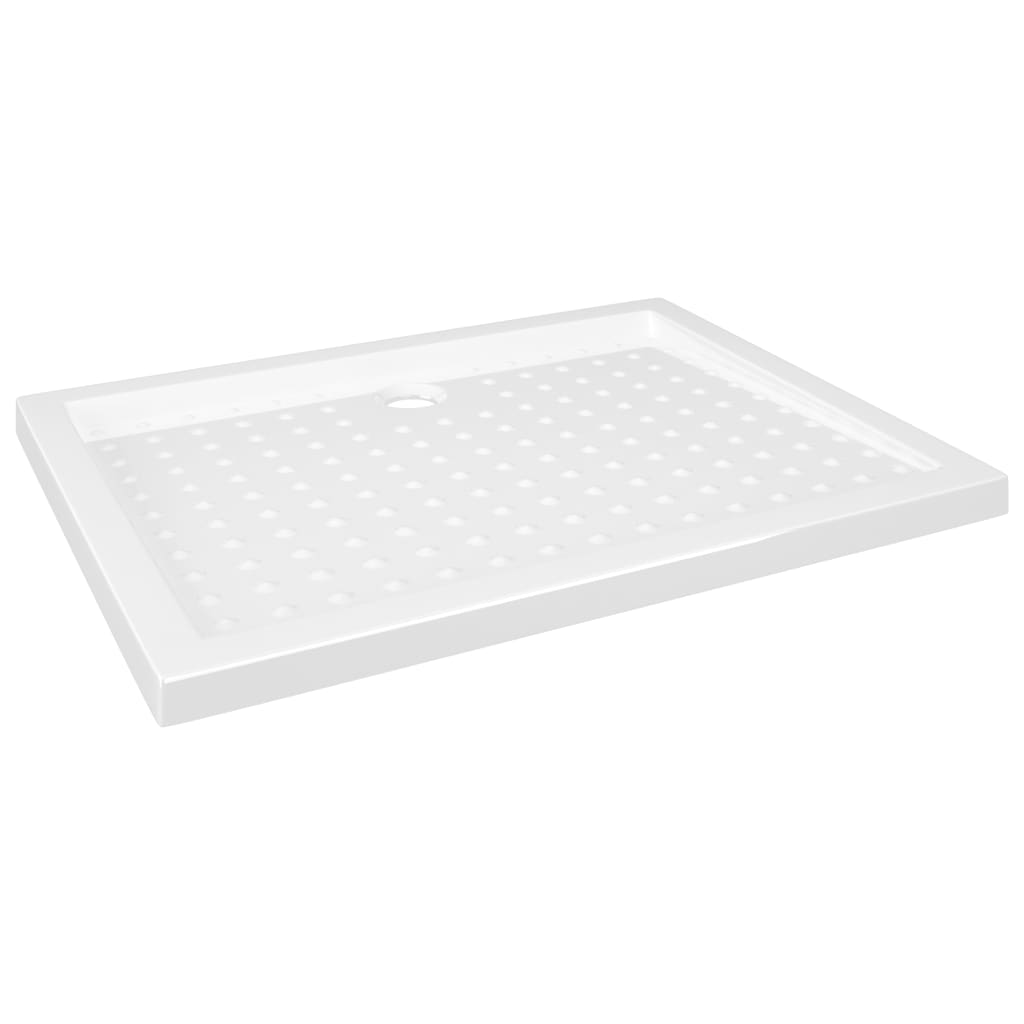Vidaxl brusebakke med studs 90x70x4 cm abs hvid