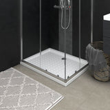 Vidaxl brusebakke med studs 90x70x4 cm abs hvid