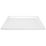 Vidaxl brusebakke med studs 80x100x4 cm abs hvid