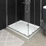 Vidaxl brusebakke med studs 80x100x4 cm abs hvid