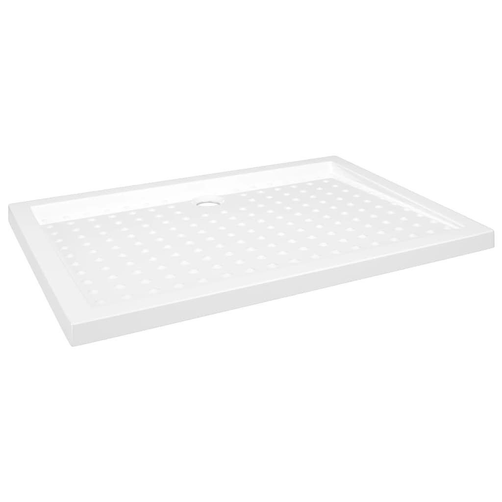 Vidaxl brusebakke med studs 70x100x4 cm abs hvid