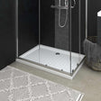 Vidaxl brusebakke med studs 70x100x4 cm abs hvid