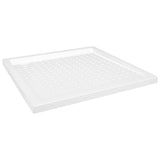Vidaxl brusebakke med studs 80x80x4 cm abs hvid