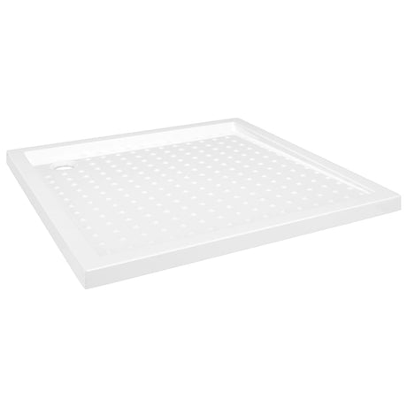 Vidaxl brusebakke med studs 80x80x4 cm abs hvid