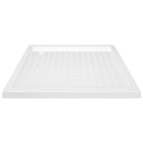 Vidaxl brusebakke med studs 80x80x4 cm abs hvid
