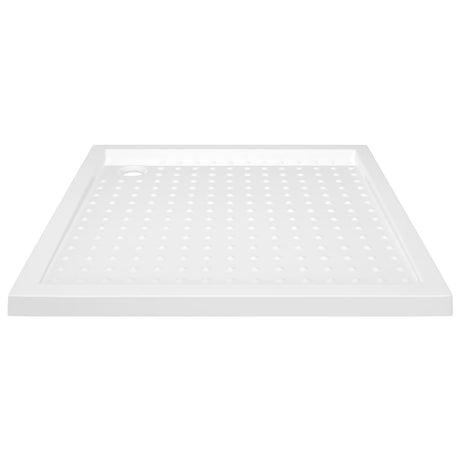 Vidaxl brusebakke med studs 80x80x4 cm abs hvid