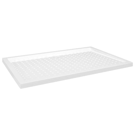 Vidaxl brusebakke med studs 80x120x4 cm abs hvid