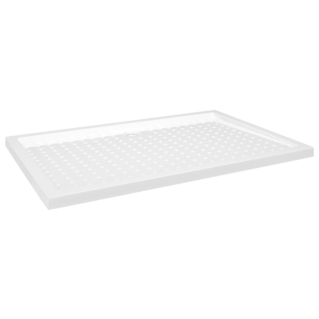 Vidaxl brusebakke med studs 80x120x4 cm abs hvid