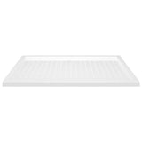 Vidaxl brusebakke med studs 80x120x4 cm abs hvid