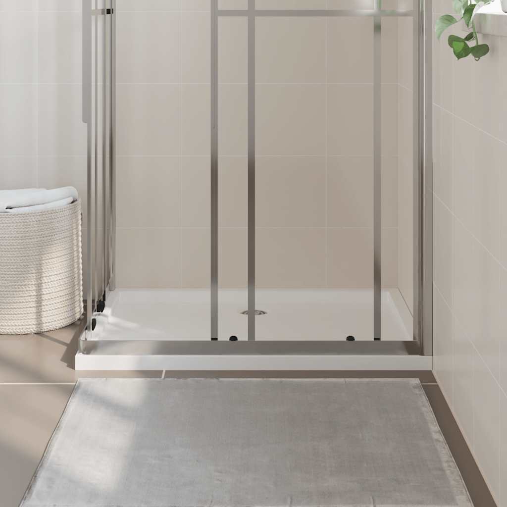 Vidaxl brusebakke rektangulær 70x100 cm abs hvid