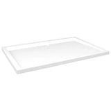 Vidaxl brusebakke rektangulær 80x120 cm abs hvid