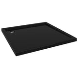 Vidaxl brusebakke firkant 90x90 cm ABS sort