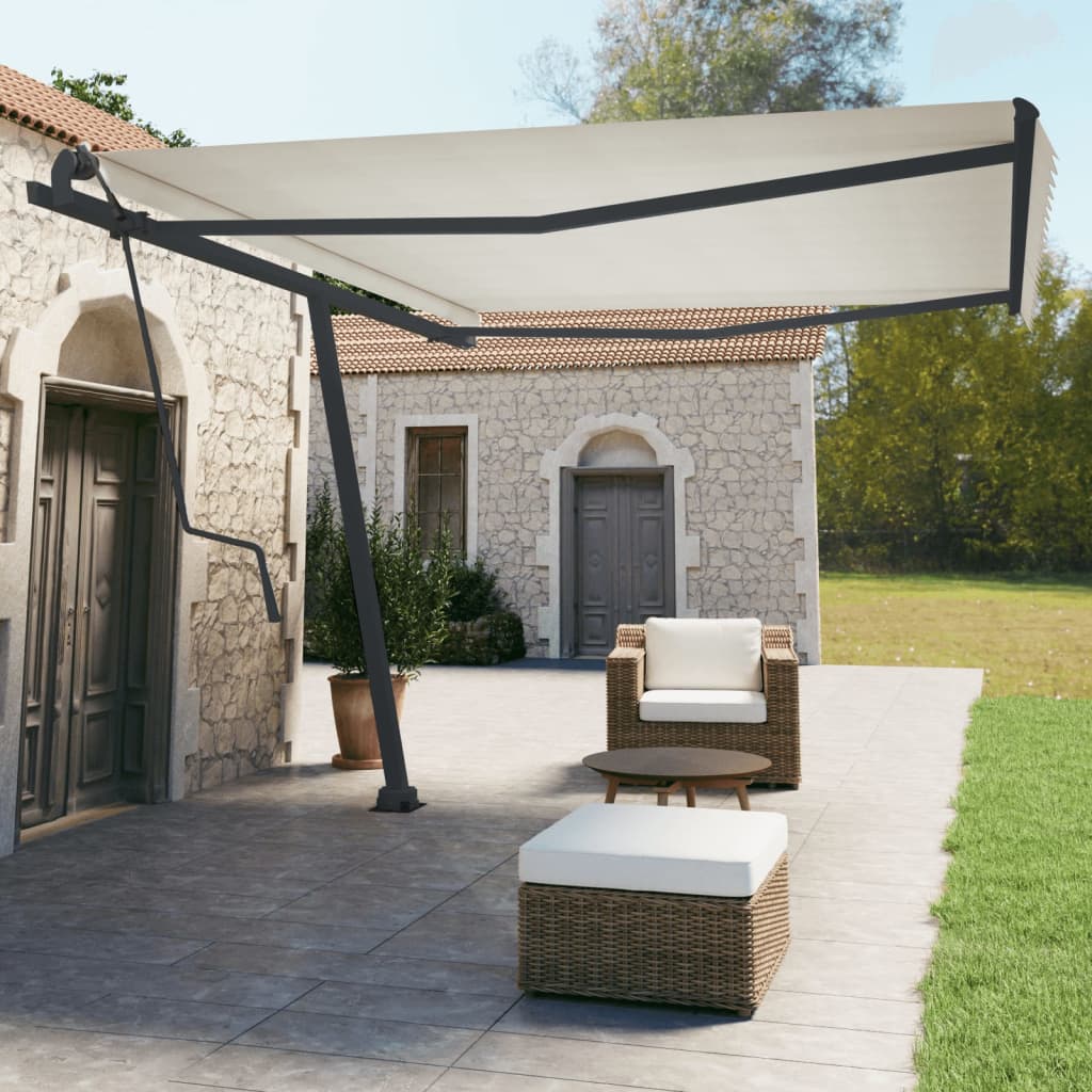 Vidaxl Laifel Pole Set 450x245 cm Iron Anthracite -farvet