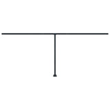 Vidaxl Laifel Pole Set 600x245 cm Iron Anthracite -farvet