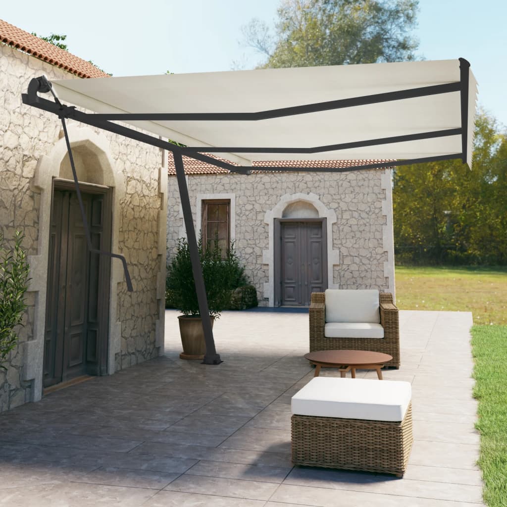 Vidaxl Laifel Pole Set 600x245 cm Iron Anthracite -farvet