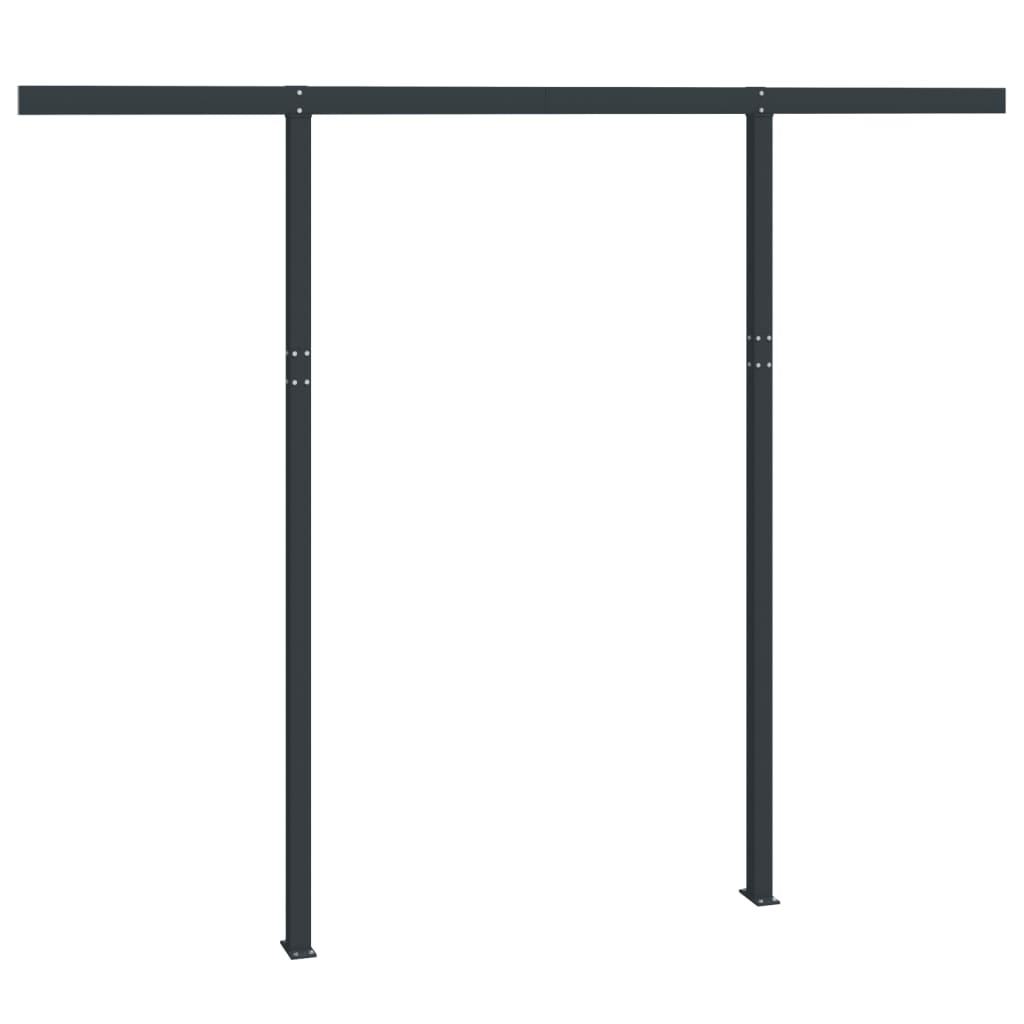 Vidaxl Laifel Pole Set 300x245 cm Iron Anthracite -farvet