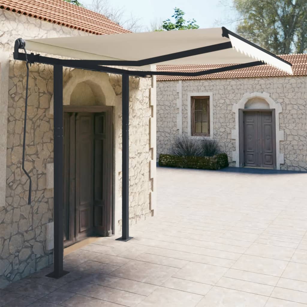 Vidaxl Laifel Pole Set 300x245 cm Iron Anthracite -farvet