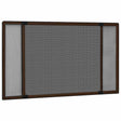 Vidaxx Udvidelig vinduesskærm (75-143) x50 cm brun