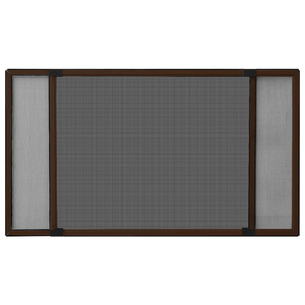 Vidaxx Udvidelig vinduesskærm (75-143) x50 cm brun