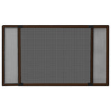 Vidaxx Udvidelig vinduesskærm (75-143) x50 cm brun