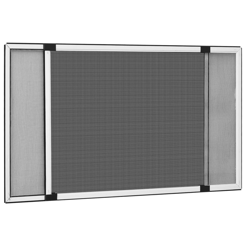 Vidaxx udtrækbar vinduesskærm (100-193)x75 cm hvid