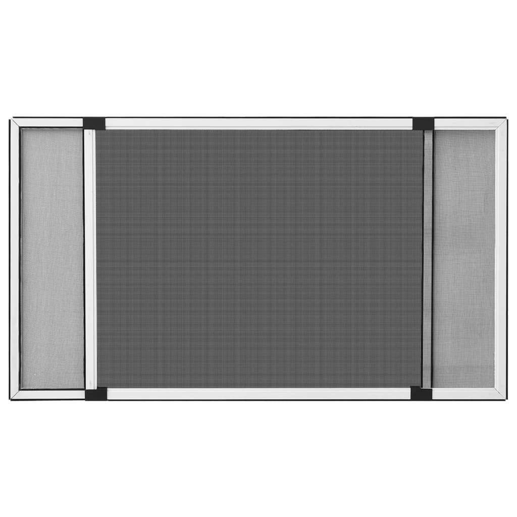 Vidaxx udtrækbar vinduesskærm (100-193)x75 cm hvid