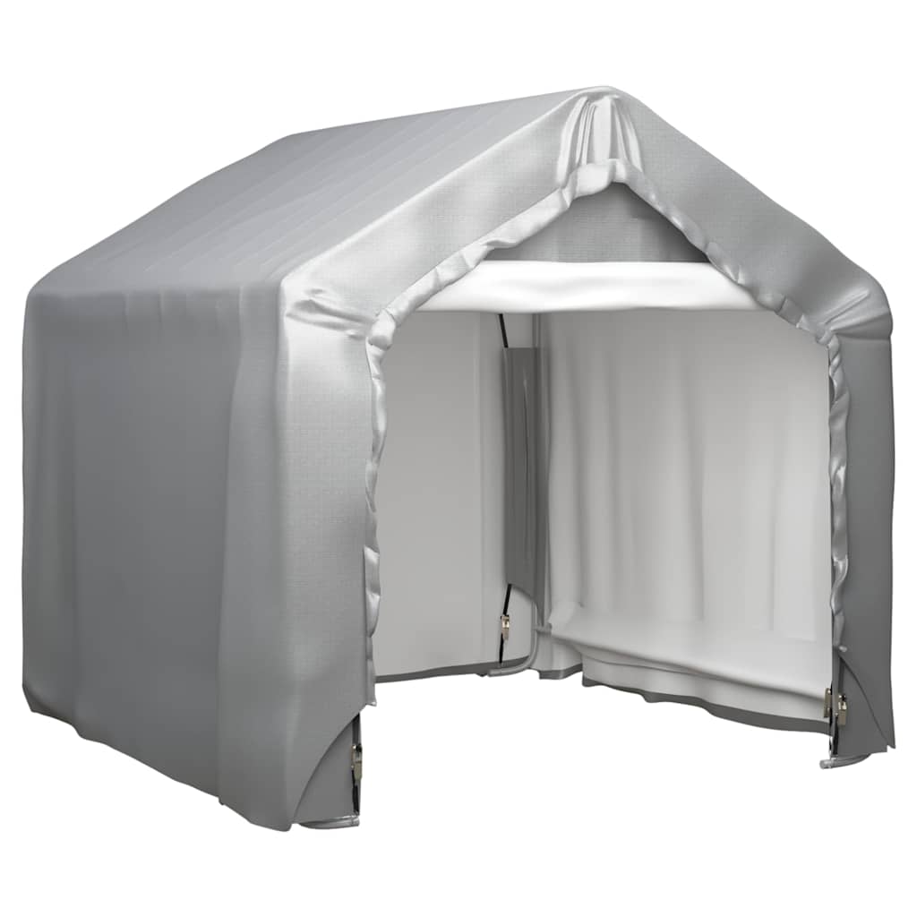 Vidaxl Storage Telt 180x180 cm galvaniseret stålgrå