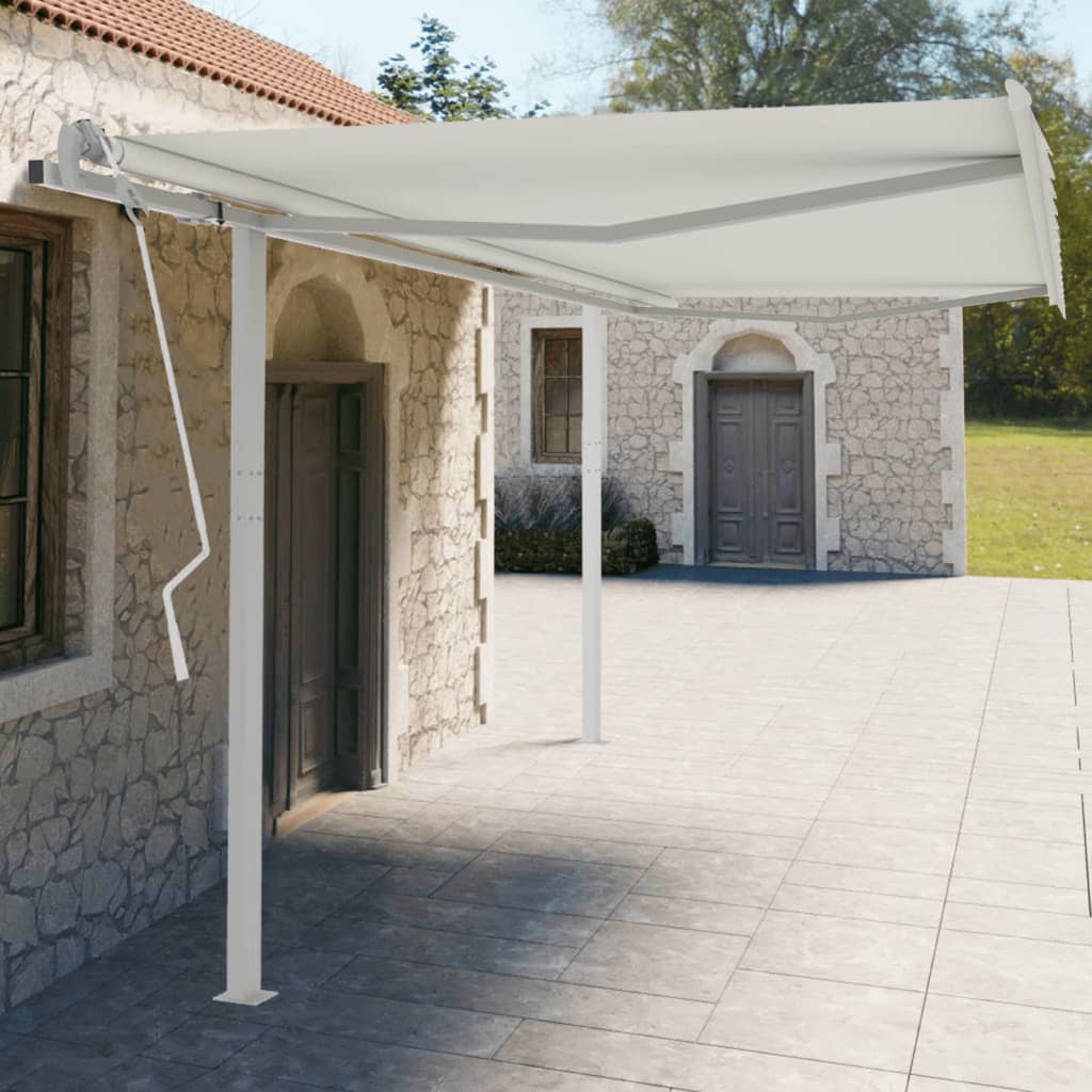 Vidaxl Laifel Pole Set 450x245 cm Iron White