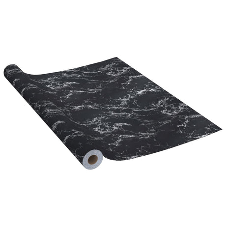 Vidaxl møbler olie selv -fast 500x90 cm PVC sten sort