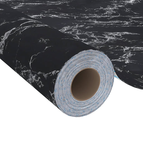 Vidaxl møbler olie selv -fast 500x90 cm PVC sten sort