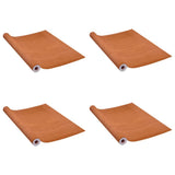 VidaXL dørfolier selvklæbende 4 stk 210x90 cm PVC lys eg farvet