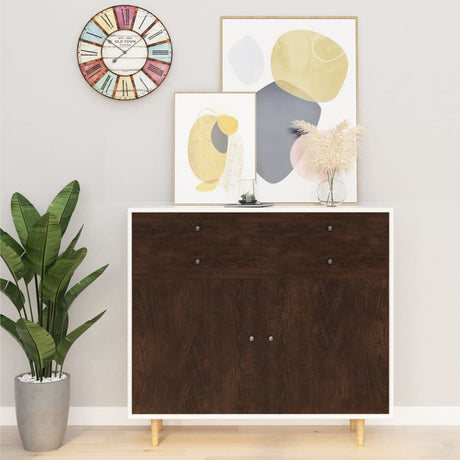 VidaXL møbelfolier selvklæbende 2 stk 500x90 cm PVC mørk eg farvet