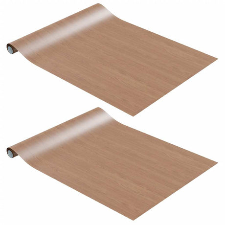 Vidaxx møbelfolier selvklæbende 2 stk 500x90 cm PVC lys eg farvet